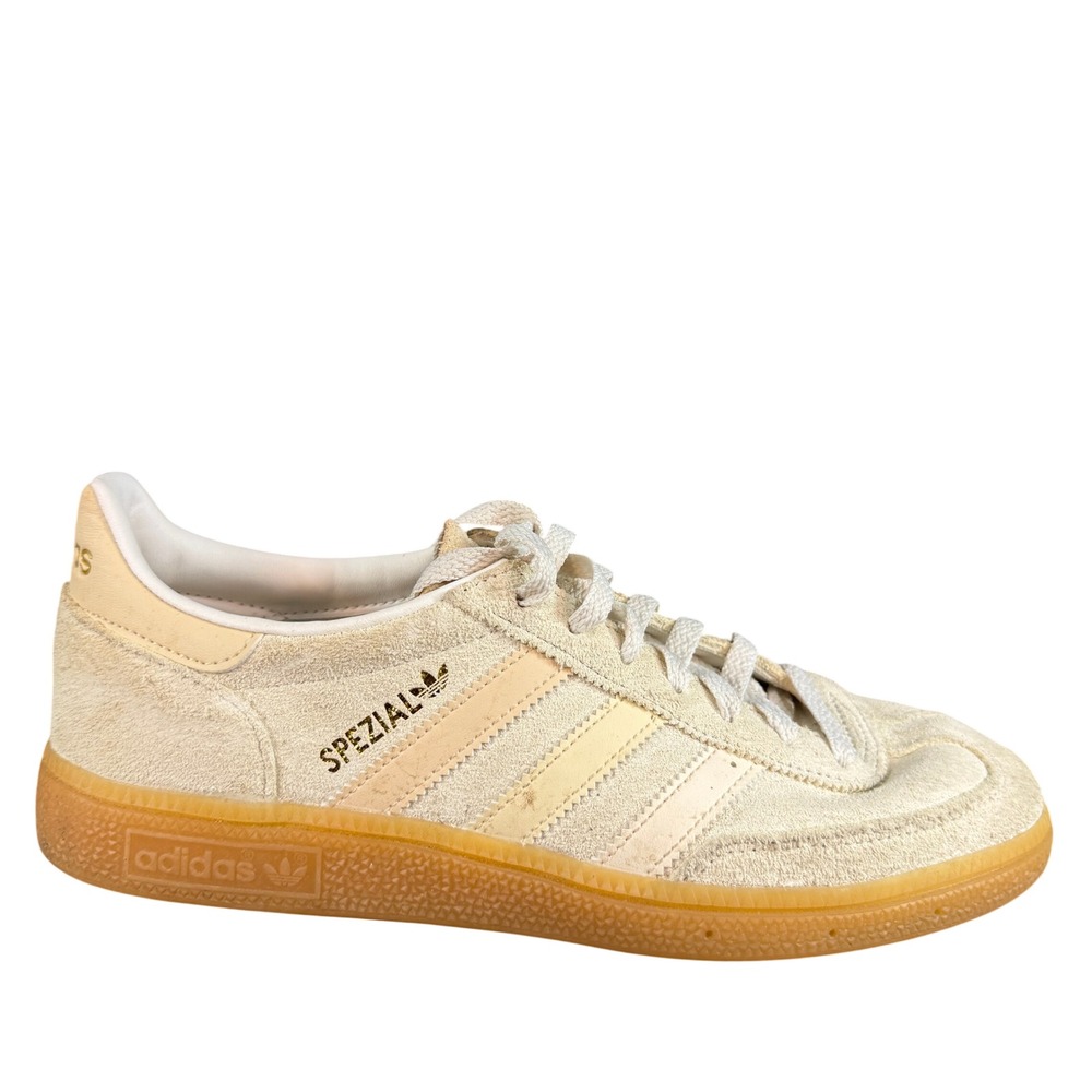 Adidas Spezial Beige Cream Suede Gum Sole Low Top Sneakers Mens 8 FX5676